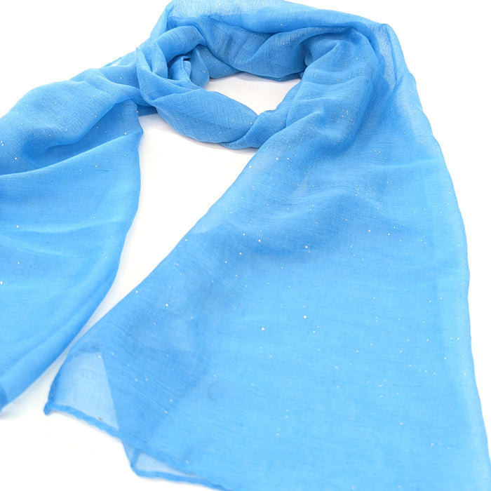 Viano Sparkle Scarf Light Blue