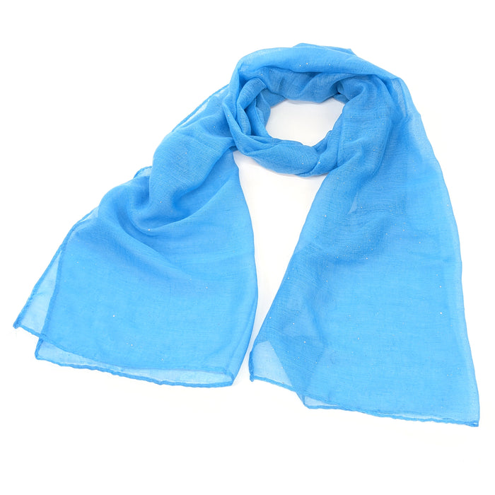 Viano Sparkle Scarf Light Blue