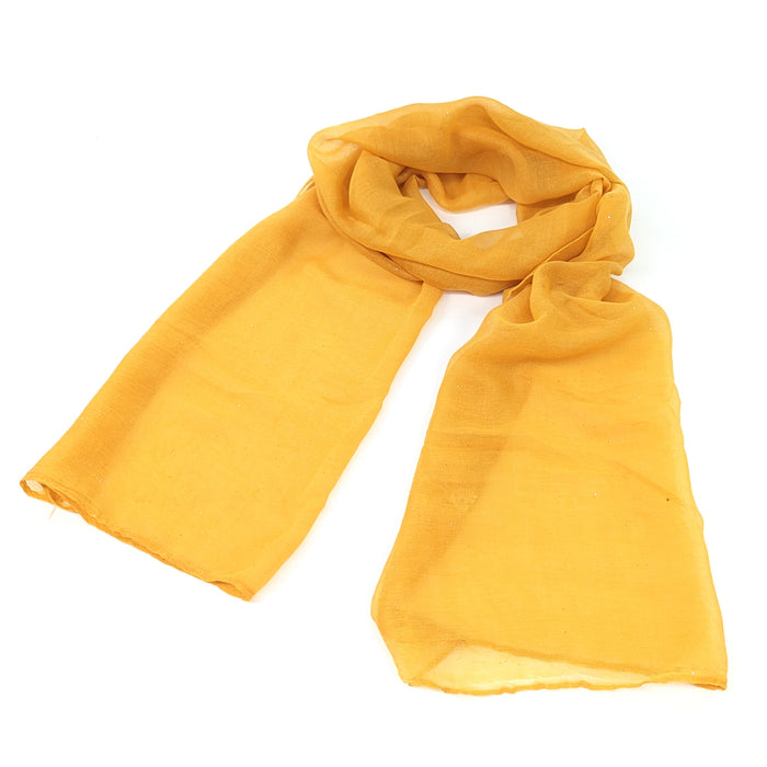 Viano Sparkle Scarf Mustard