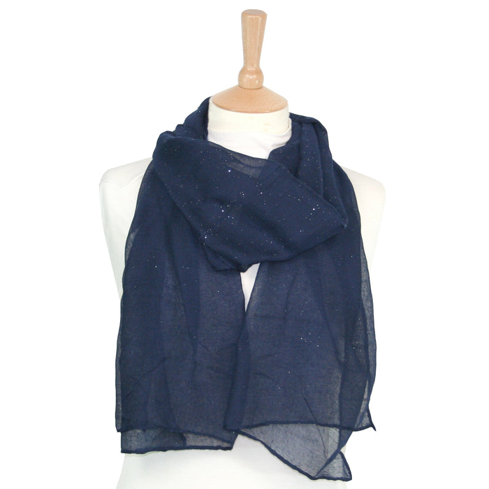 Viano Sparkle Scarf Navy