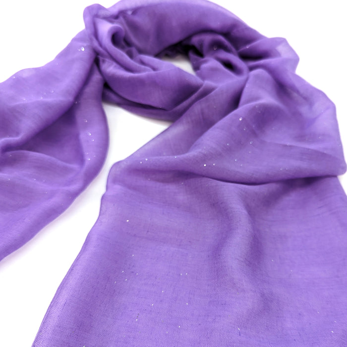 Viano Sparkle Scarf Purple