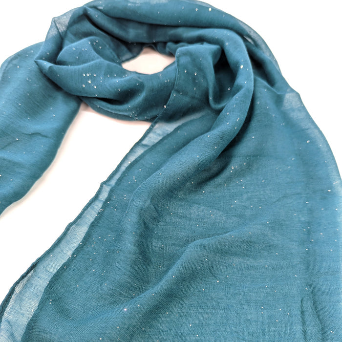 Viano Sparkle Scarf Teal