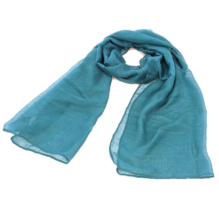 Viano Sparkle Scarf Teal