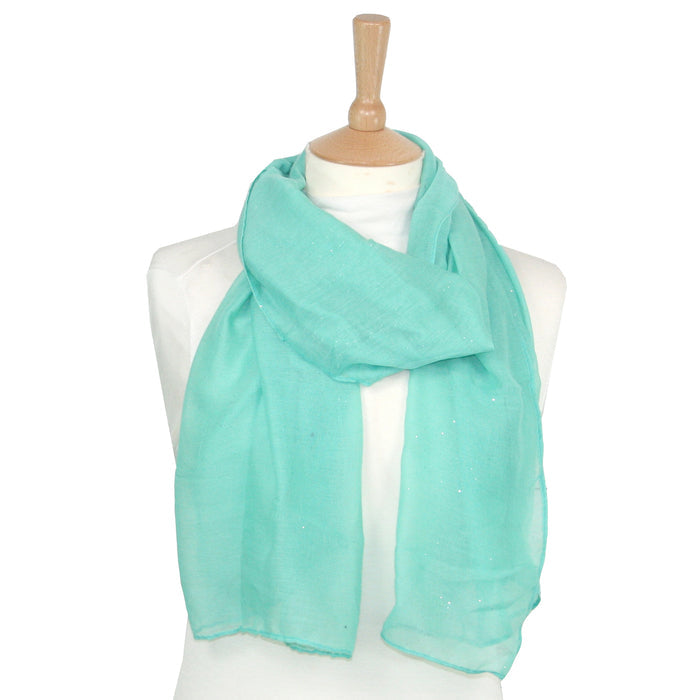 Viano Sparkle Scarf Turquoise