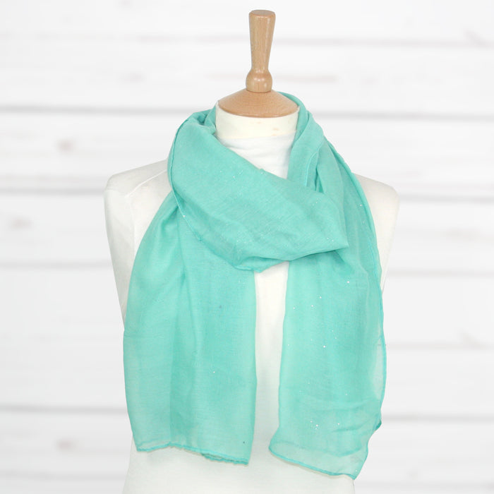 Viano Sparkle Scarf Turquoise