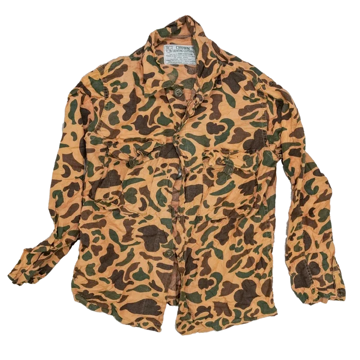 Vintage Crown Hunting Clothing Beo Gam Camo Shirt - Small - Army & Outdoors - Field Shirts