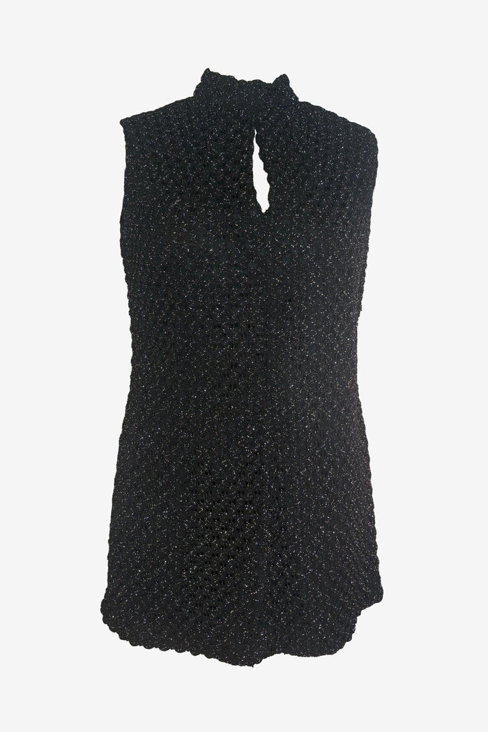 Vintage Metallic Mod Mini Dress