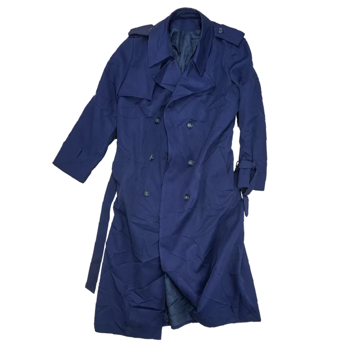 Vintage Smug Blue Trenchcoat - Small - Army & Outdoors - Great Coats