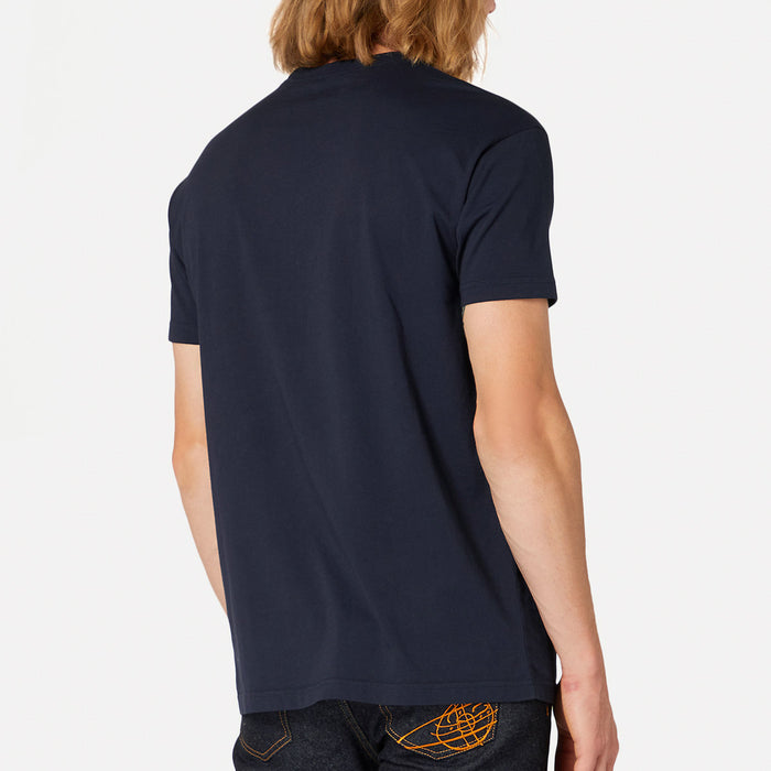 Vivienne Westwood - Multicolour Orb T-Shirt in Navy - Nigel Clare