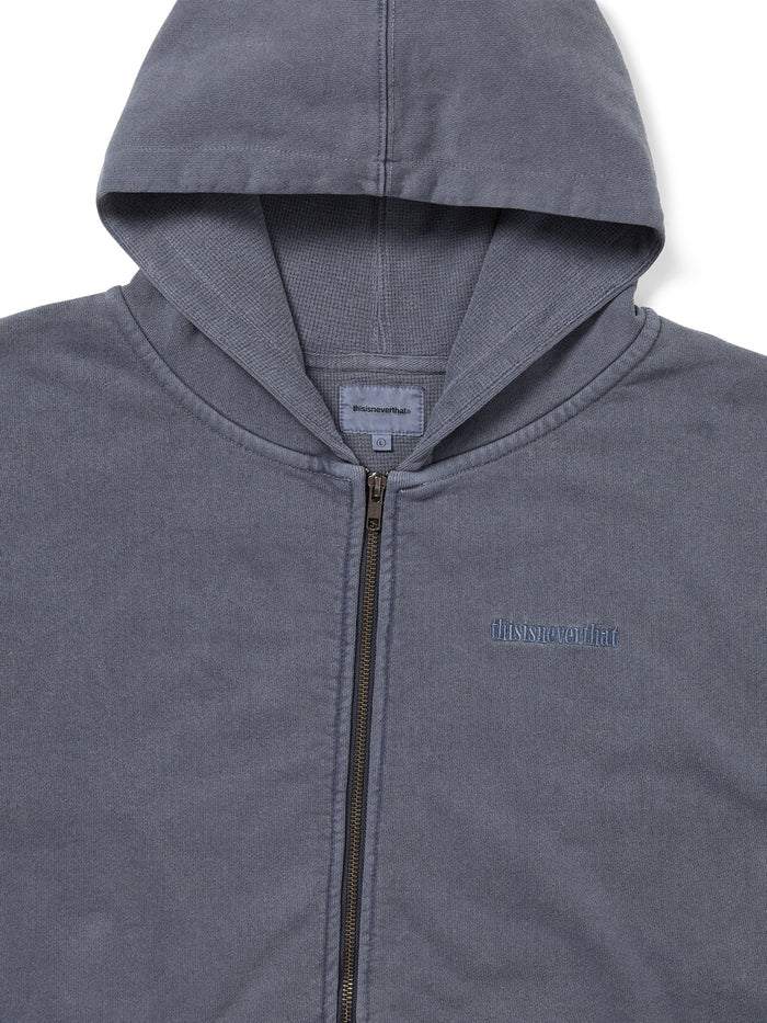 Waffle Lined Zip Up Hoodie