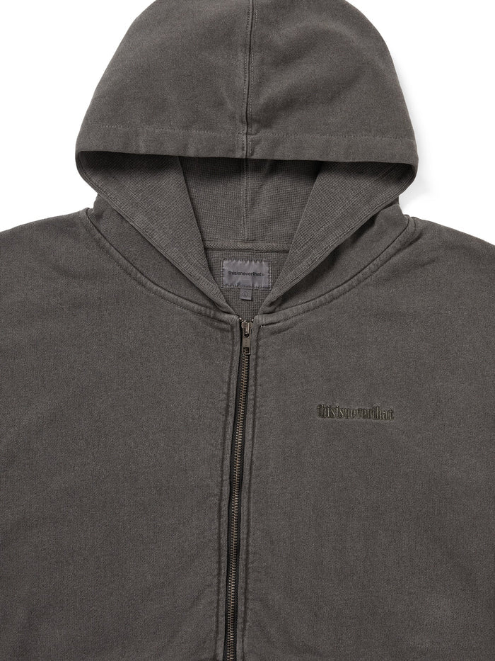 Waffle Lined Zip Up Hoodie