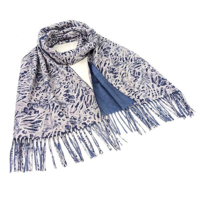 Walk On The Wild Side Pashmina Style Scarf - Latte (70x180cm) - Exclusive Design