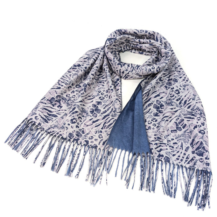 Walk On The Wild Side Pashmina Style Scarf - Latte (70x180cm) - Exclusive Design
