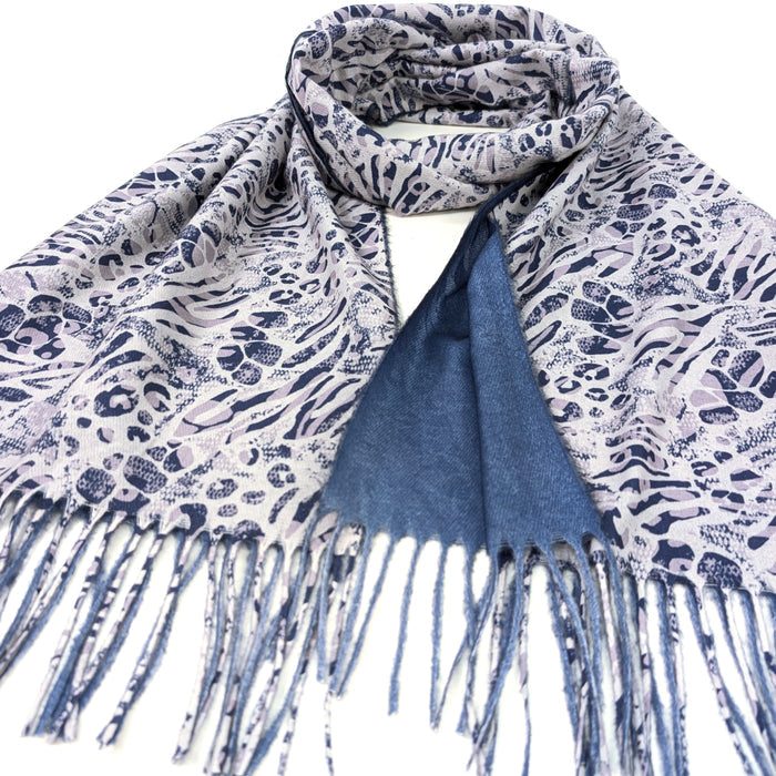 Walk On The Wild Side Pashmina Style Scarf - Latte (70x180cm) - Exclusive Design