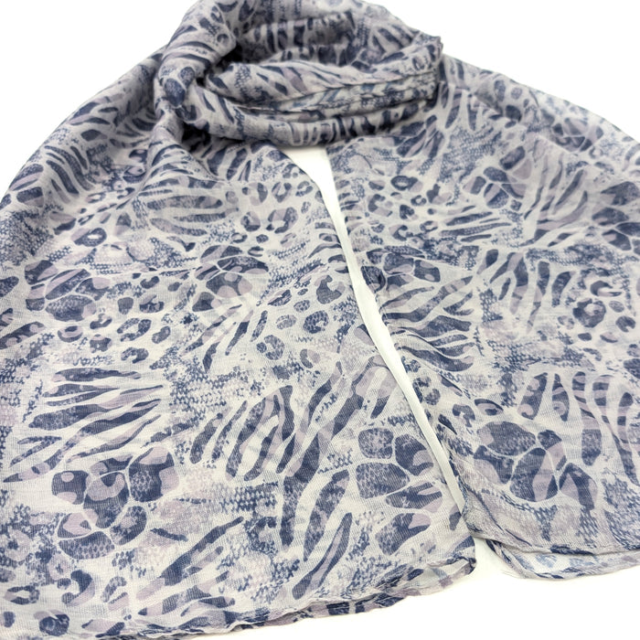 Walk On The Wild Side Scarf - Latte (50x180cm) - Exclusive Design