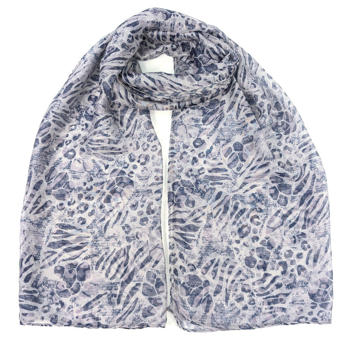 Walk On The Wild Side Scarf - Latte (50x180cm) - Exclusive Design