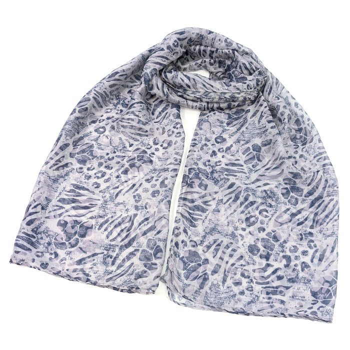 Walk On The Wild Side Scarf - Latte (50x180cm) - Exclusive Design