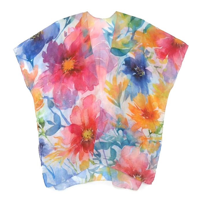 Watercolour Brights Cover Up/Kaftan (90x90cm) - Exclusive Design