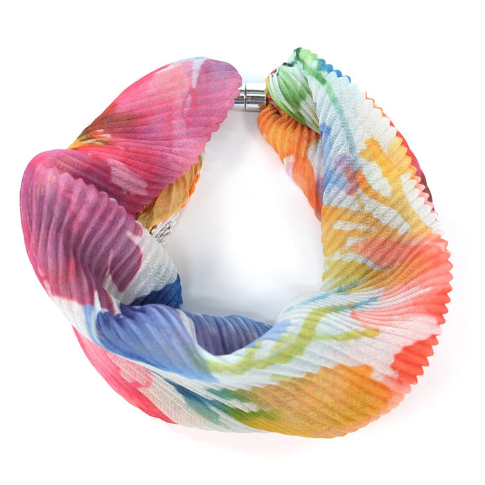 Watercolour Brights Magnetic Neck Scarf - Exclusive Design