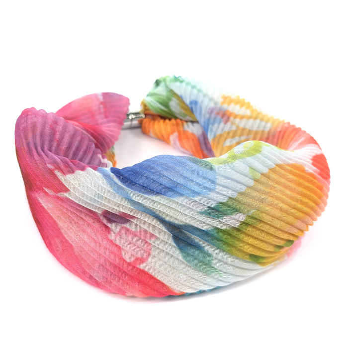 Watercolour Brights Magnetic Neck Scarf - Exclusive Design