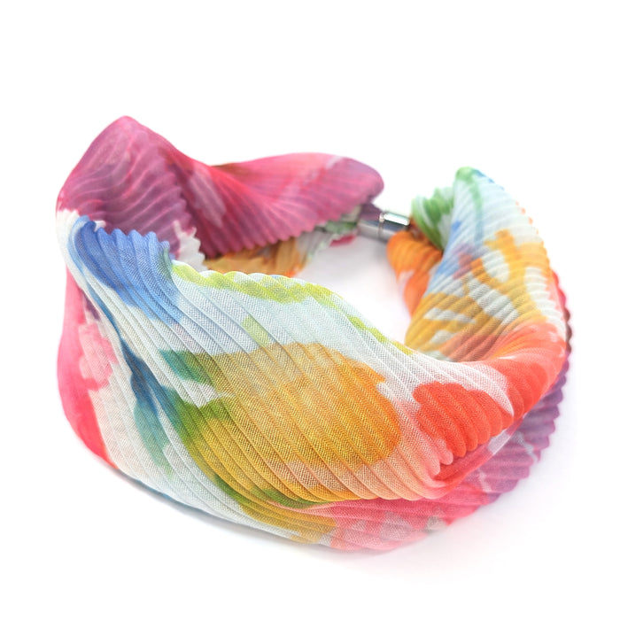 Watercolour Brights Magnetic Neck Scarf - Exclusive Design