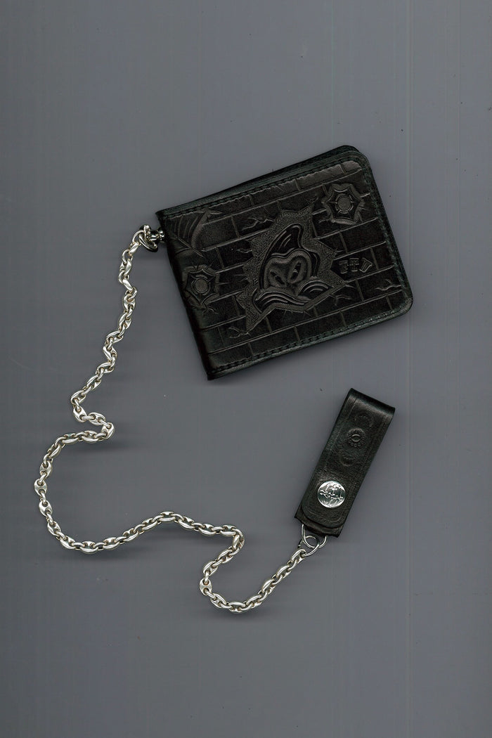 Wayne Peterson LTLCO x FIFTH ・/ Leather Billfold with Silver 925 Wallet Chain