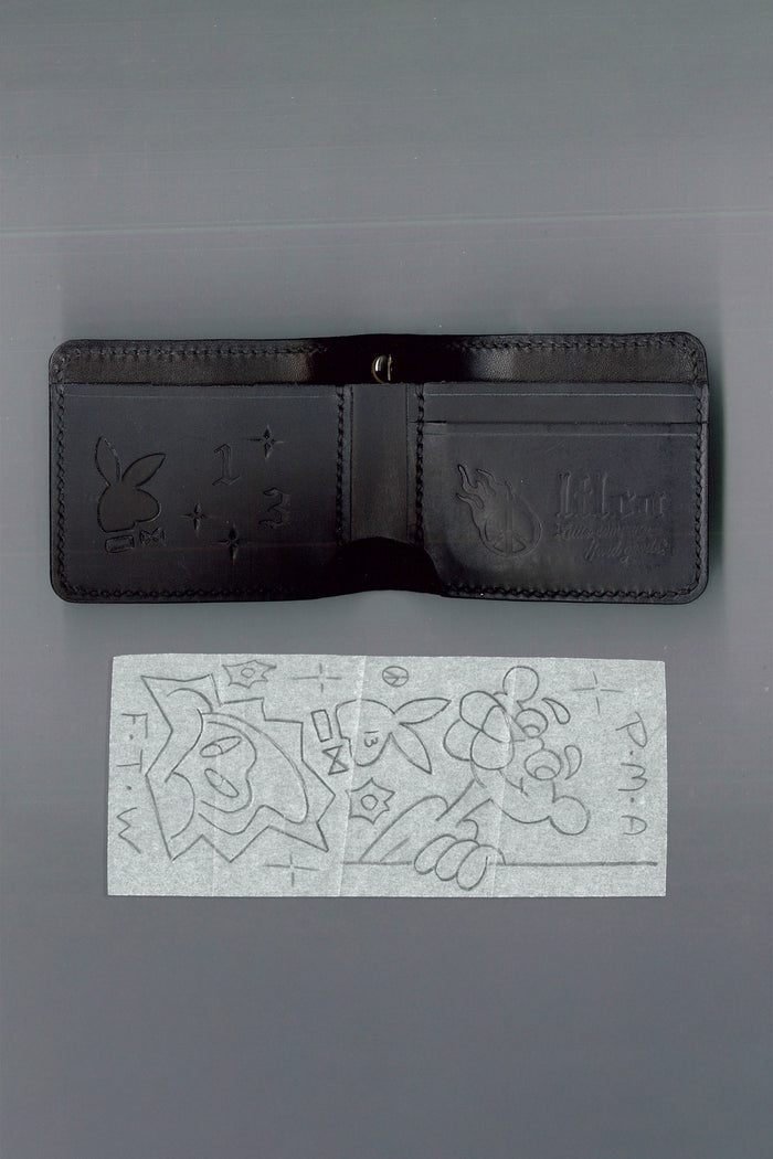 Wayne Peterson LTLCO x FIFTH ・/ Leather Billfold with Silver 925 Wallet Chain