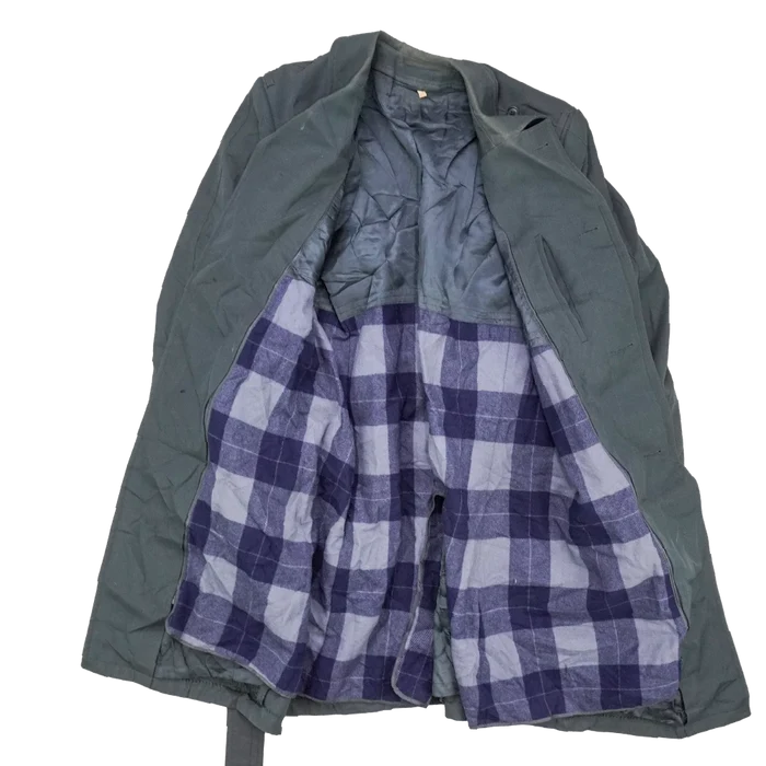West German Grey Overcoat with Liner - 178/92, Small - German Army Surplus - Great Coats