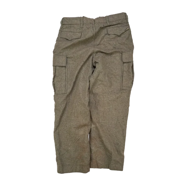 West German Wool Field Trousers - 178/78, Small - German Army Surplus - Combat Trousers