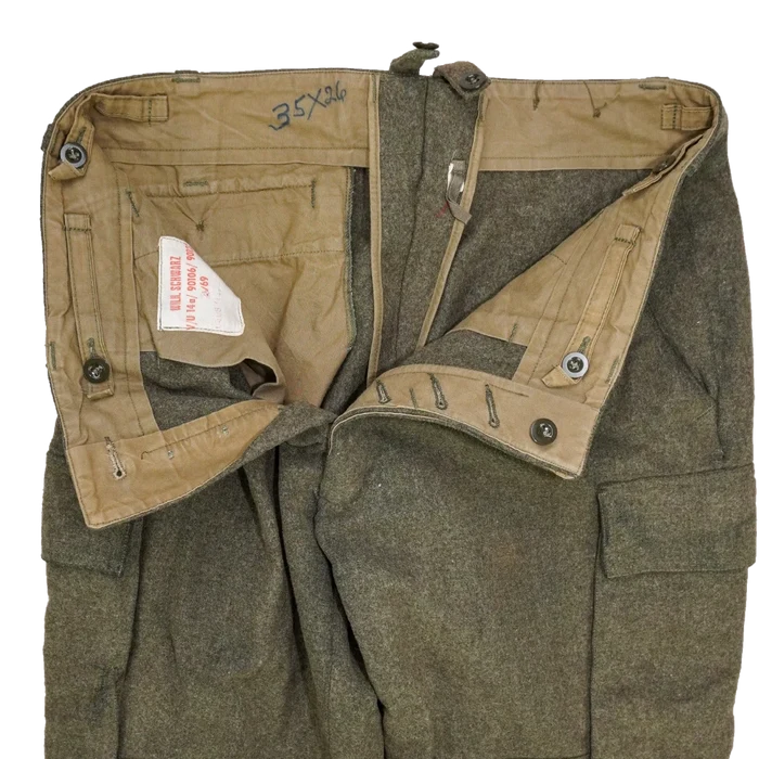 West German Wool Field Trousers - Medium - German Army Surplus - Combat Trousers
