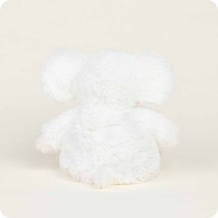 Soft Warm Weighted White Elephant Plush Warmies