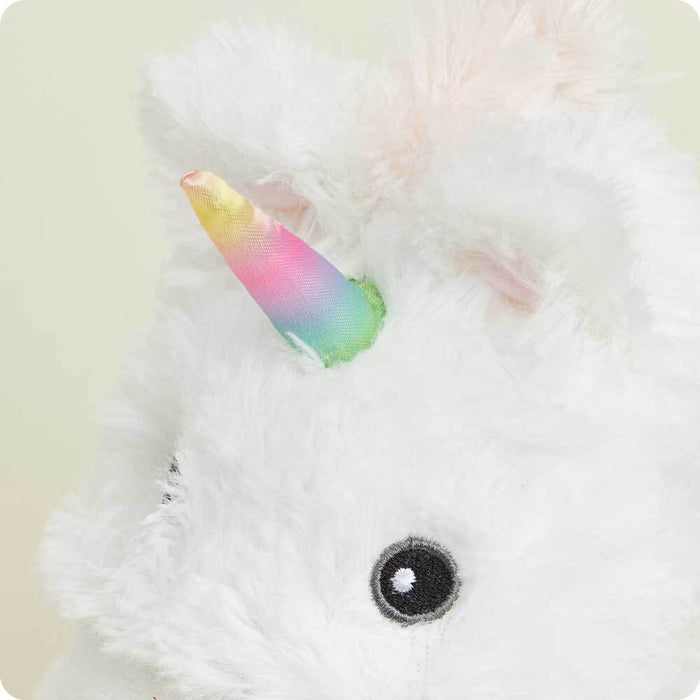 Soft Warm Weighted White Unicorn Plush Warmies