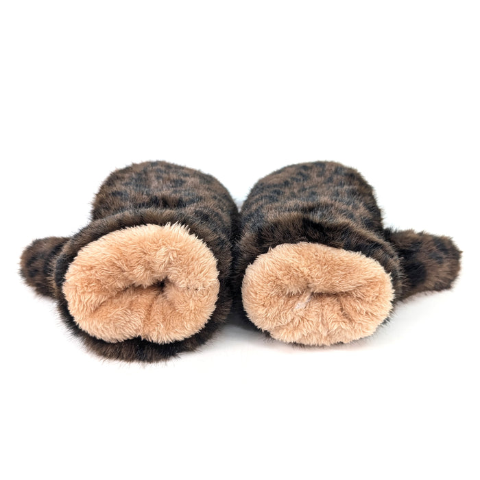 Wild Cosy Gift Set – Faux Fur Animal Print Hat & Mittens