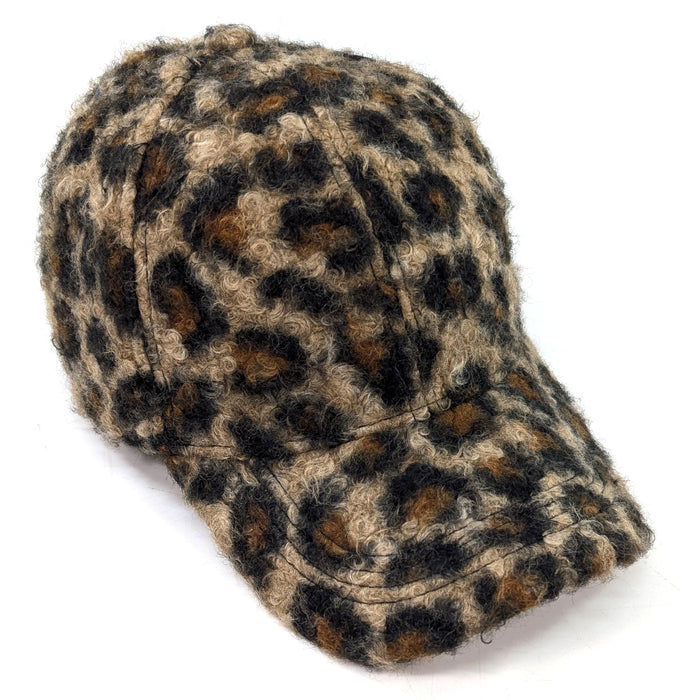 Wild Warmth Gift Set – Animal Print Cap & Chunky Tasselled Scarf