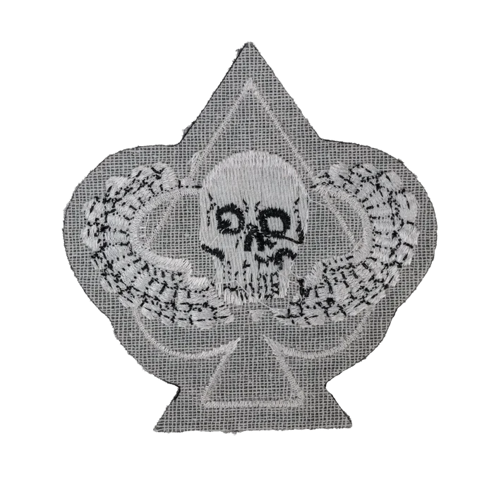 Winged Skull on Spade Morale Patch - Army & Outdoors - Flags, Badges & Insignia