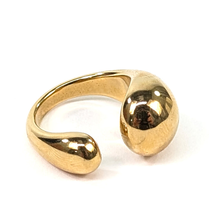 Wishbone Wrap Ring - Gold (Hypoallergenic and Waterproof)