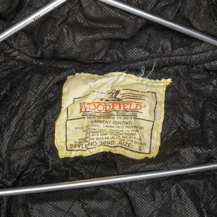 Woodfield Woodland Camo Vinyl Rain Jacket - Large - Army & Outdoors - Rain Jackets