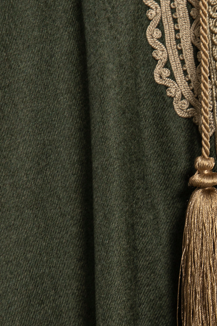 Wool & Cashmere Forest Green Abaya