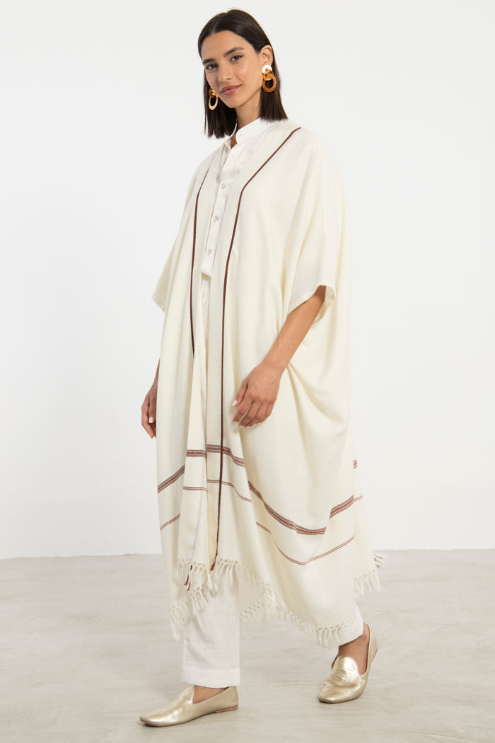 Wool Cream Abaya