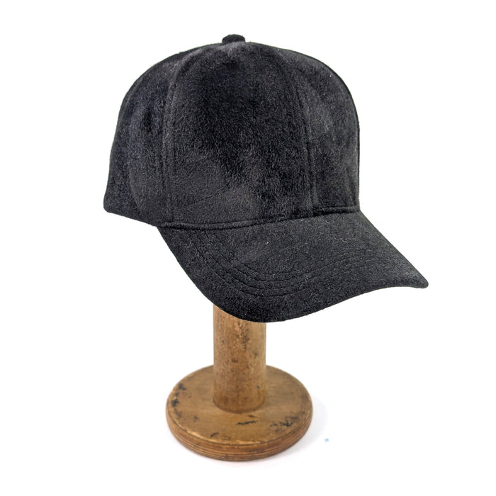Wool Feel Cap - Black
