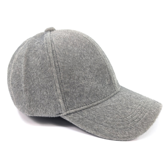 Wool Feel Cap - Dark Grey
