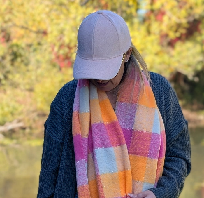 Wool Feel Cap - Pink