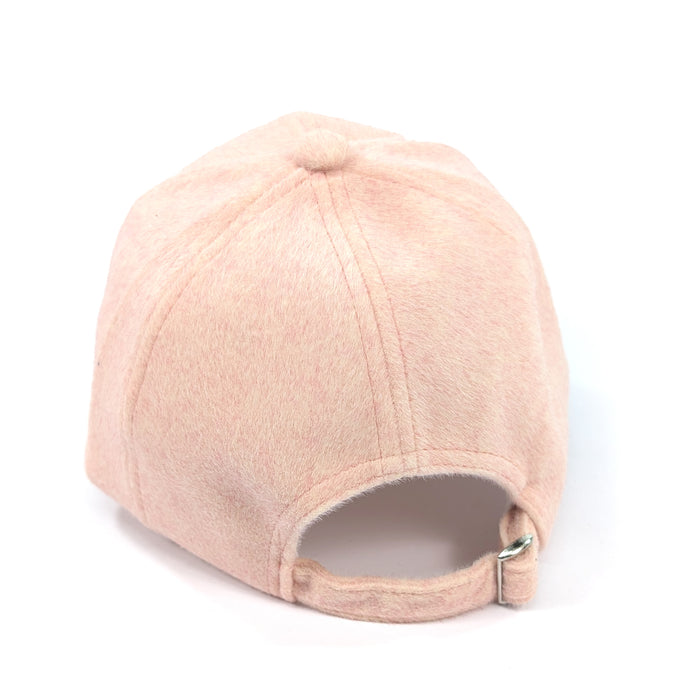 Wool Feel Cap - Pink