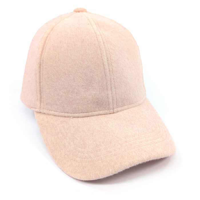 Wool Feel Cap - Pink