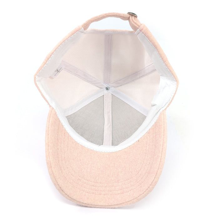 Wool Feel Cap - Pink