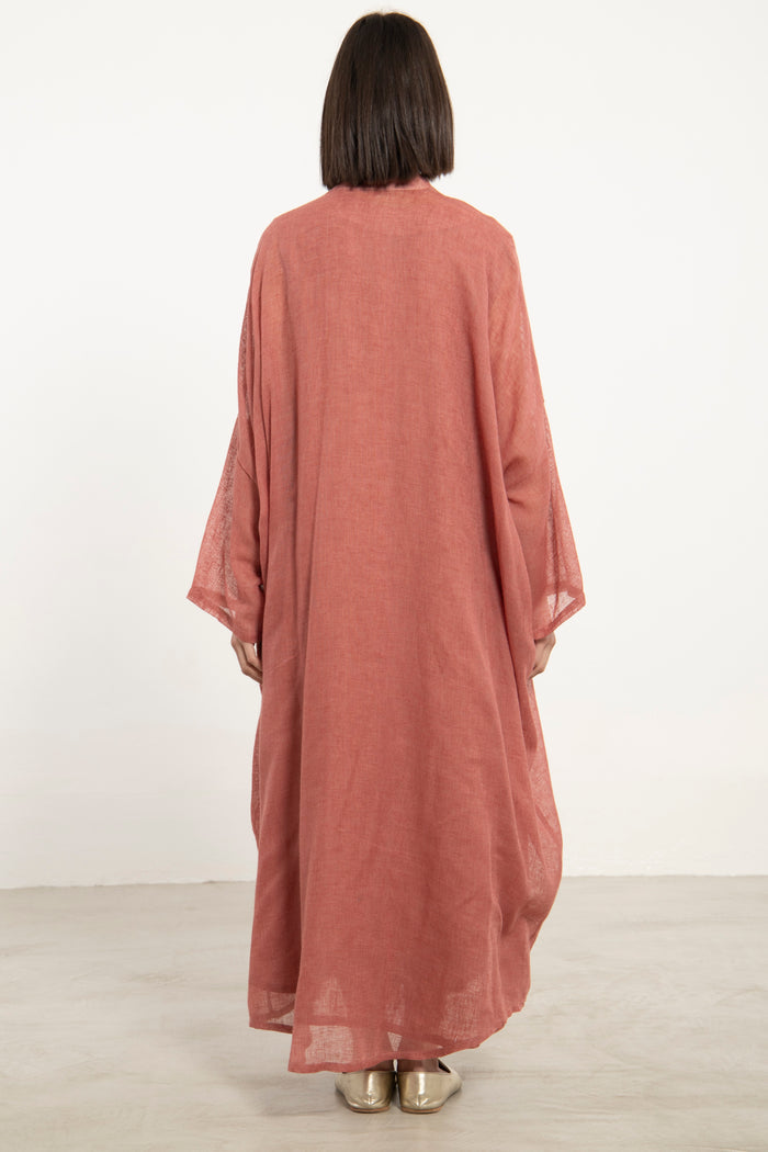 Yafa Linen Embroidered Blush Set