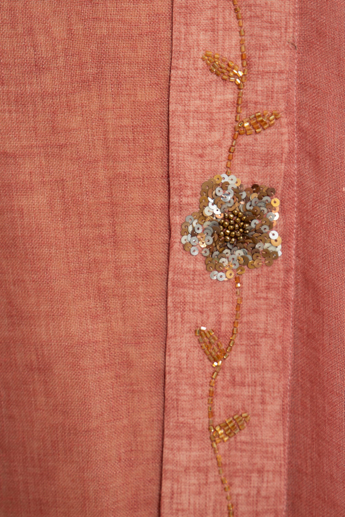 Yafa Linen Embroidered Blush Set