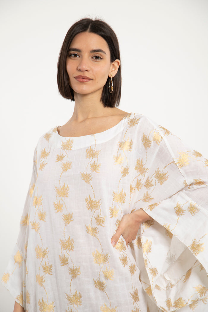 Yaman Cotton Voile Kaftan
