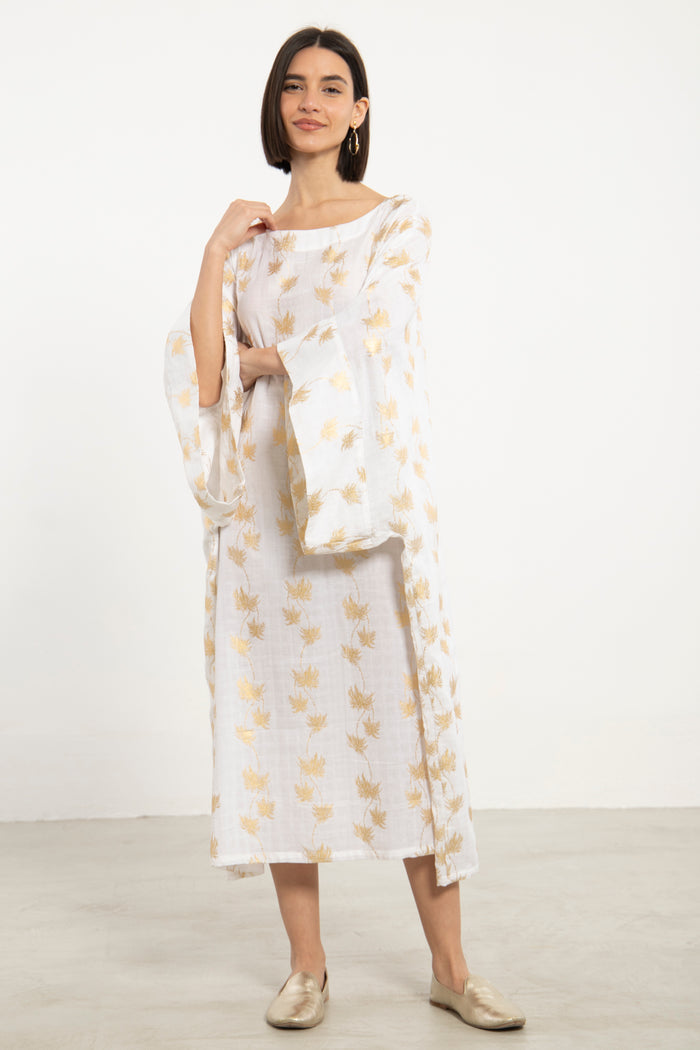 Yaman Cotton Voile Kaftan