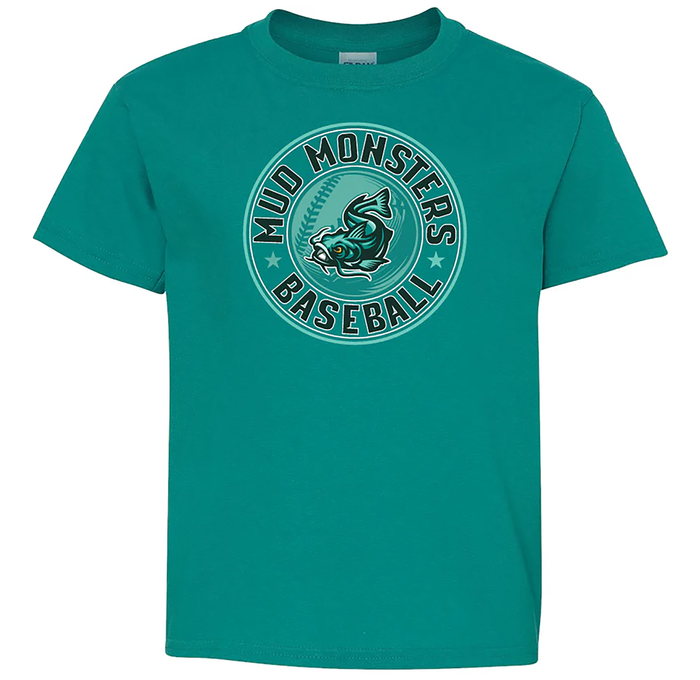 Youth Tee - Swimming Fish - Teal